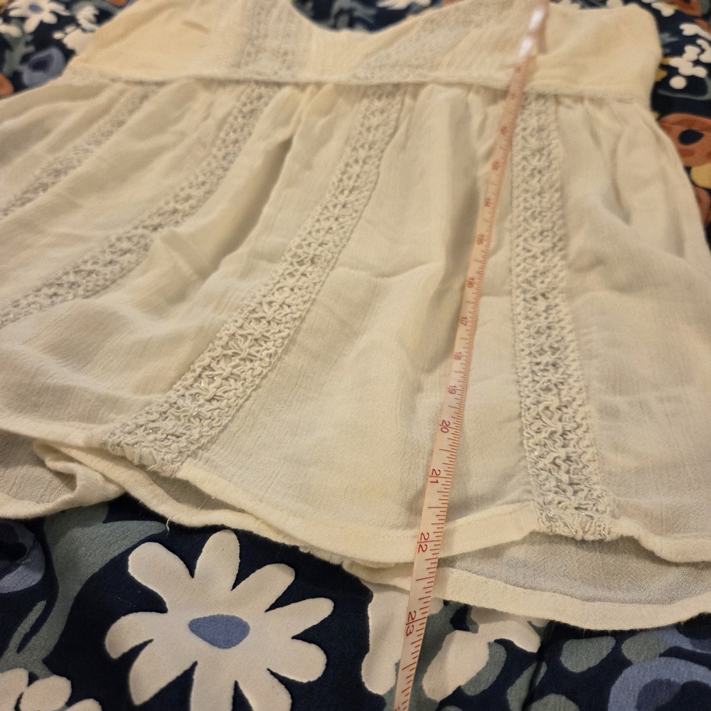 American Eagle Outfitters Lace And Silver Babydoll Tank - Picture 9 of 15